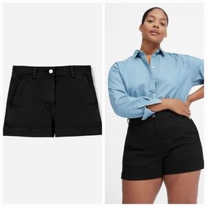 Everlane Cotton Shorts Black Size 00 XXS